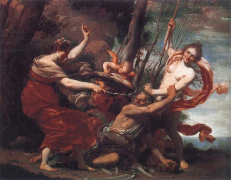 Simon Vouet Time Overcome by Hope and Beauty Spain oil painting art